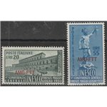 Trieste A 1950 - Unesco, la serie. Cat. € 35 (**)