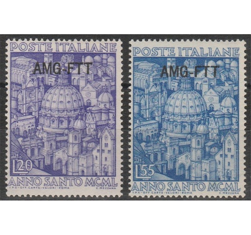 Trieste A 1950 - Anno Santo, la serie. Cat. € 60 (**)