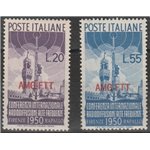 Trieste A 1950 - Radiodiffusione, la serie. Cat. € 60 (**)