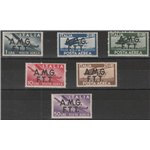 Trieste A Posta Aerea 1947 - Democratica, la serie  Cat. € 260 (**)