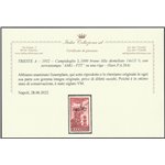 Trieste A Posta Aerea 1952 - Campidoglio L. 1000 bruno rosso dent. 14x13 1/4 con sovr. "AMG-FTT" su una riga Cat. € 320 (**)