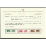 Trieste A 1947-1948 - Pacchi d'Italia del 1946-1948 con sovr. "AMG-FTT" su due righe, la serie. Cert.: E. Diena Cat. €1500 (**)
