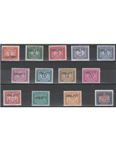 Trieste A Segnatasse 1949-54 - Segnatasse d'Italia del 1947-52 con sovrastampa "AMG-FTT" su una riga Cat, € 200 (**)