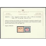 Trieste A Segnatasse 1949-54 - Segnatasse d'Italia del 1947-52 con sovrastampa "AMG-FTT" su una riga Cat, € 200 (**)