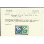 Trieste B  1951 - Jugoslavia, Serie "Croce Rossa" con sovr. "STT VUJA" Cert.: Biondi. Cat. € 700 (**)