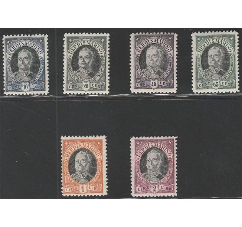 San Marino 1926 - Onofri, la serie. Cat. € 45 (**)