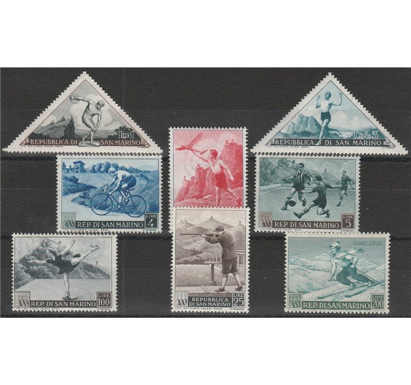 San Marino 1953 - Sport, Prima Emissione Cat. € 140 (**)
