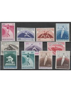 San Marino 1954-1955 - Sport, Seconda Emissione Cat. € 100 (**)