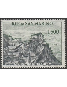 San Marino  1958 - Panorama L. 500 verde Cat. € 130 (**)