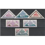 San Marino Posta aerea  1952 - Fiori, la serie. Cat. € 100 (**)