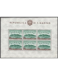 San Marino 1961 - Europa Cept. il foglietto. Cat. € 280 (**)
