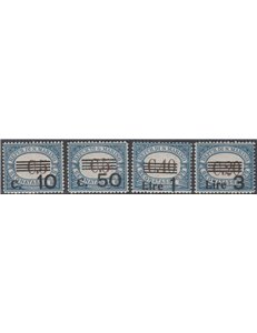 San Marino 1940 - Segnatasse del 1939 con sovr. dei nuovi valori, la serie ottimamente centrata Cat. € 400 (**)