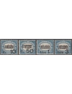 San Marino 1940 - Segnatasse del 1939 con sovrastampa dei nuovi valori, la serie. Cat. € 200 (**)
