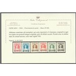 Vaticano 1934 - Provvisoria, la serie. Cert.: Italia Colleziona. Cat. € 4000 (**)