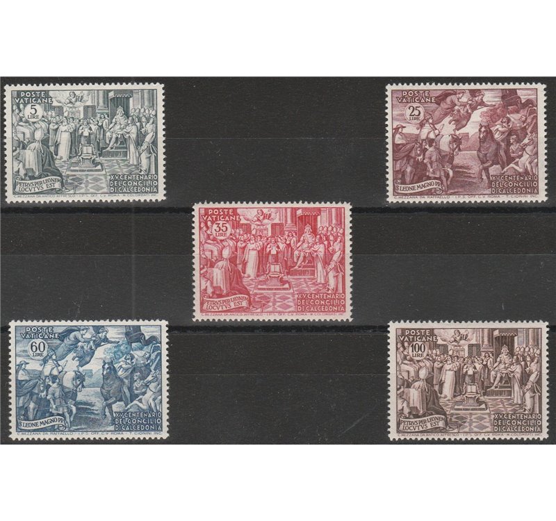 Vaticano 1949 - Basiliche, la serie. Cat. € 170 (**)