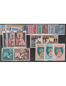 Vaticano 1954 - L'Annata completa, la serie. Cat. € 67 (**)