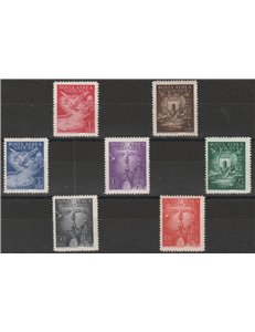 Vaticano Posta Aerea 1947 - Soggetti Vari, la serie. Cat. € 65 (**)