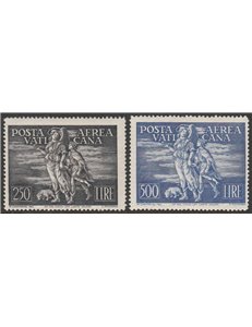 Vaticano Posta Aerea 1948 - Tobia, la serie. Cert.: Italia Colleziona. Cat. € 700 (**)
