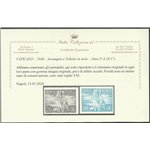 Vaticano Posta Aerea 1948 - Tobia, la serie. Cert.: Italia Colleziona. Cat. € 700 (**)