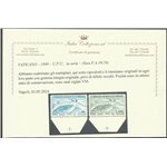 Vaticano Posta Aerea 1949 - U.P.U. la serie. Cert.: Italia Colleziona. Cat. € 220 (**)