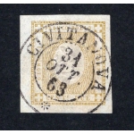 ITALIA REGNO 1862 - Cifra in rilievo 2 c. bistro, n° 10. Cat. € 160 (U)