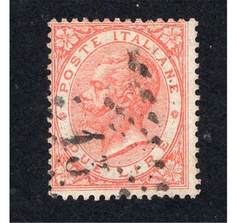 copy of ITALIA REGNO 1863 Vitt. Emanuele 30 c. bruno n° L19. Cat. € 140 (U)