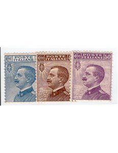 ITALIA REGNO 1925 Michetti, serie n° 183/85. Cat. € 25 (**)