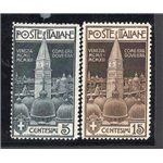ITALIA REGNO 1912 Campanile di Venezia, serie n° 97/98. Cat. € 225 (**)