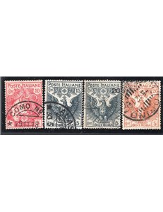 ITALIA REGNO 1915/16 Pro Croce Rossa, serie n° 102/5. Cat. € 165 (U)