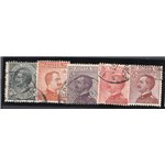 ITALIA REGNO 1917/20 Vittorio Emanuele, n° 108/12. Cat. € 100 (U)