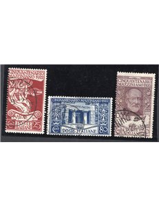 ITALIA REGNO 1922 Mazzi serie n° 128/30. Cat. € 165 (U)