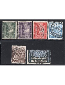 1923 - Marcia su Roma, serie n° 141/46. Cat. € 180 (U)