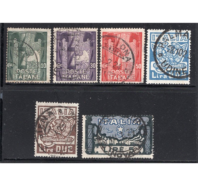 1923 - Marcia su Roma, serie n° 141/46. Cat. € 180 (U)