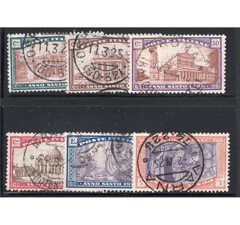 ITALIA REGNO 1924 - Anno Santo serie n° 169/74. Cat. € 225 (U)