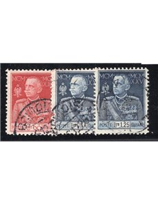 ITALIA REGNO 1925/26 Giubileo dent. 11 serie n° 189/91. Cat. € 240 (U)
