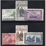ITALIA REGNO 1926 San Francesco serie n° 192+194/95+197/99 dent. più comuni. Cat. € 240 (U)