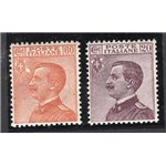 ITALIA REGNO 1926 Michetti, serie n° 204/5 ottima centratura. Cat. € 165 (**)