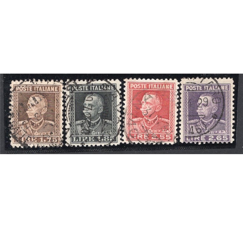 ITALIA REGNO 1927 Giubileo, serie n° 214/17. Firm.: Chia. Cat. € 150 (U)