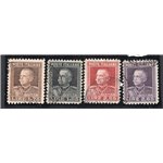 ITALIA REGNO 1927 Giubileo annulli poco leggibili, serie n° 214/17. Cat. € 150 (U)