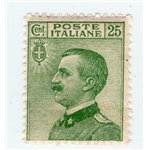 ITALIA REGNO 1927 Michetti 25 c. verde n° 219. Cat. € 27,50 (**)