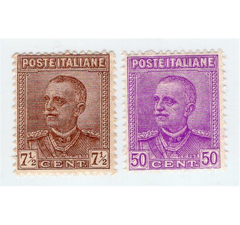 ITALIA REGNO 1928 Vitt. Emanuele serie n° 224/25. Cat. € 100 (**)