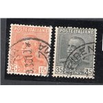 ITALIA REGNO 1929 Tipo Giubileo serie n° 240/41. Cat. € 45 (U)