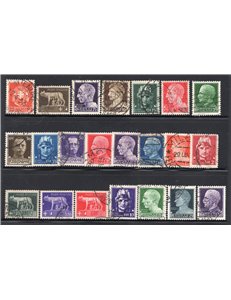 ITALIA REGNO 1929/42 Imperiale serie n° 242A/261. Cat. € 115 (U)