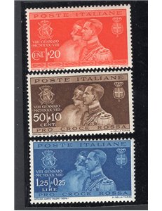 ITALIA REGNO 1930 Nozze del principe serie n° 269/71. Cat. € 30 (**)