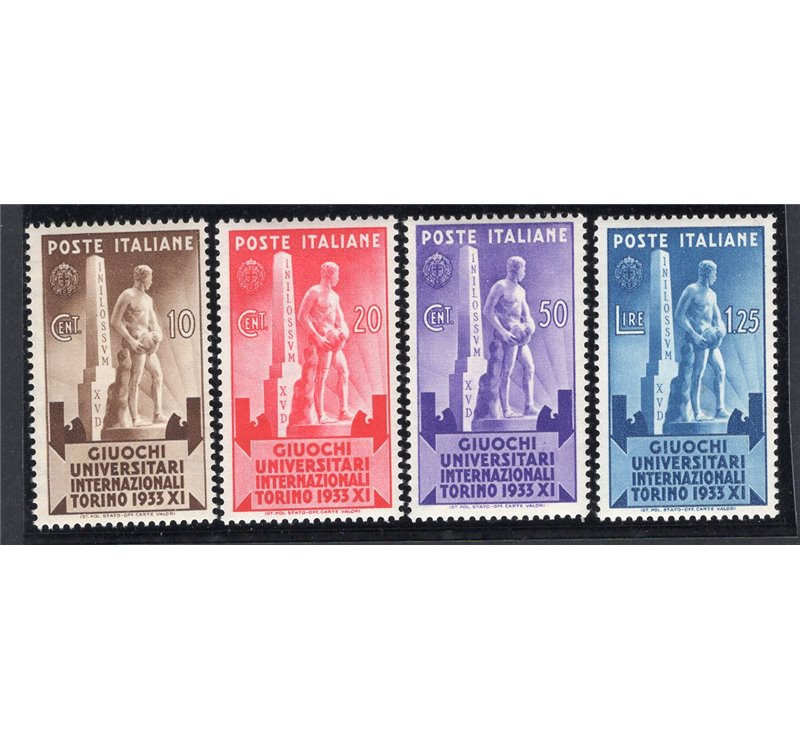 ITALIA REGNO 1932 Universiadi serie n° 341/44. Cat. € 30 (**)