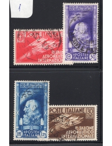 ITALIA REGNO 1935 Salone aeronautico serie n° 384/87. Cat. € 20 (U)
