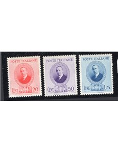 ITALIA REGNO 1938 Marconi serie n° 436/38. Cat. € 40 (**)