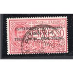 ITALIA REGNO 1917 Posta aerea Volo Torino - Roma - Torino n° 1. Cat. € 70 (U)