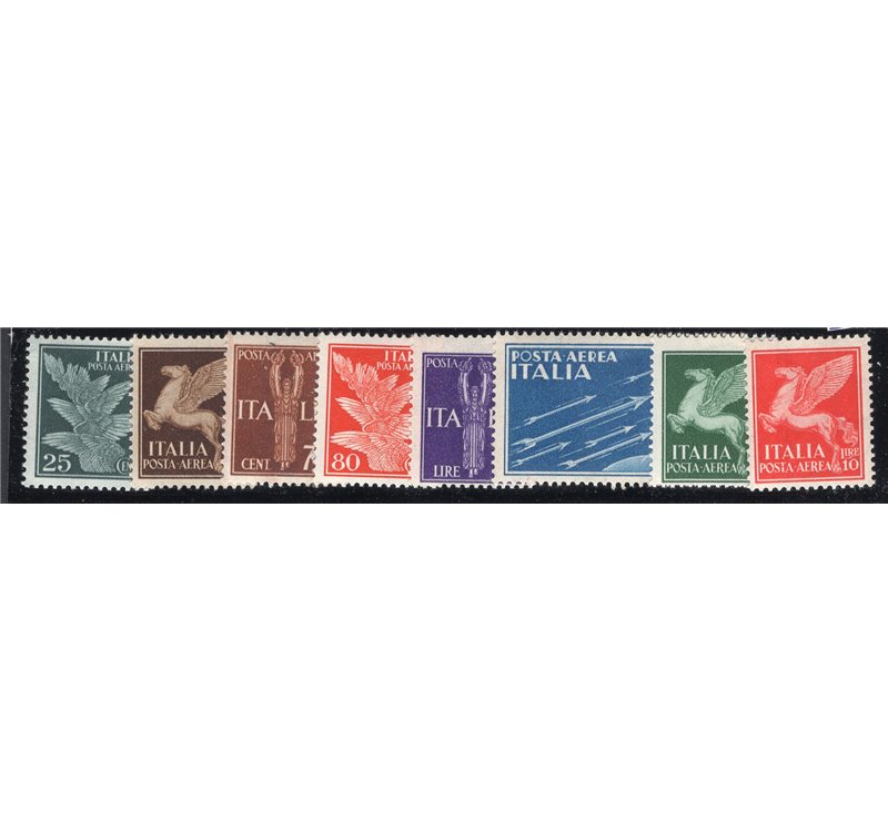 ITALIA REGNO 1930/32 Posta aerea Pegaso serie n° 10/17. Cat. € 20 (**)