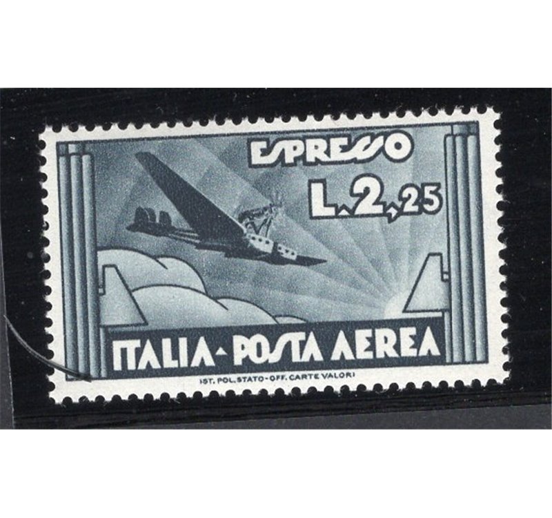 ITALIA REGNO 1933 Posta aerea aeroespresso 2,25 ardesia n° 44. Cat. € 20 (**)